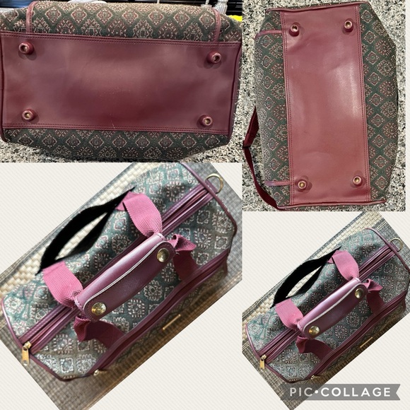 RARE VINTAGE John Weitz Travelers Carry On Overnight Shoulder Strap Duffel Bag - Picture 3 of 14